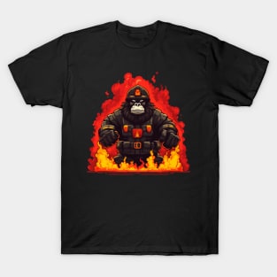 colorful firefighter gorilla T-Shirt